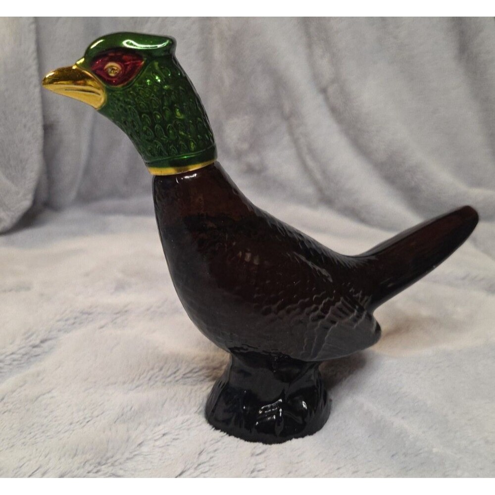 Vintage 1972 Avon Pheasant Decanter Leather Aftershave Bottle Full New Old Stock